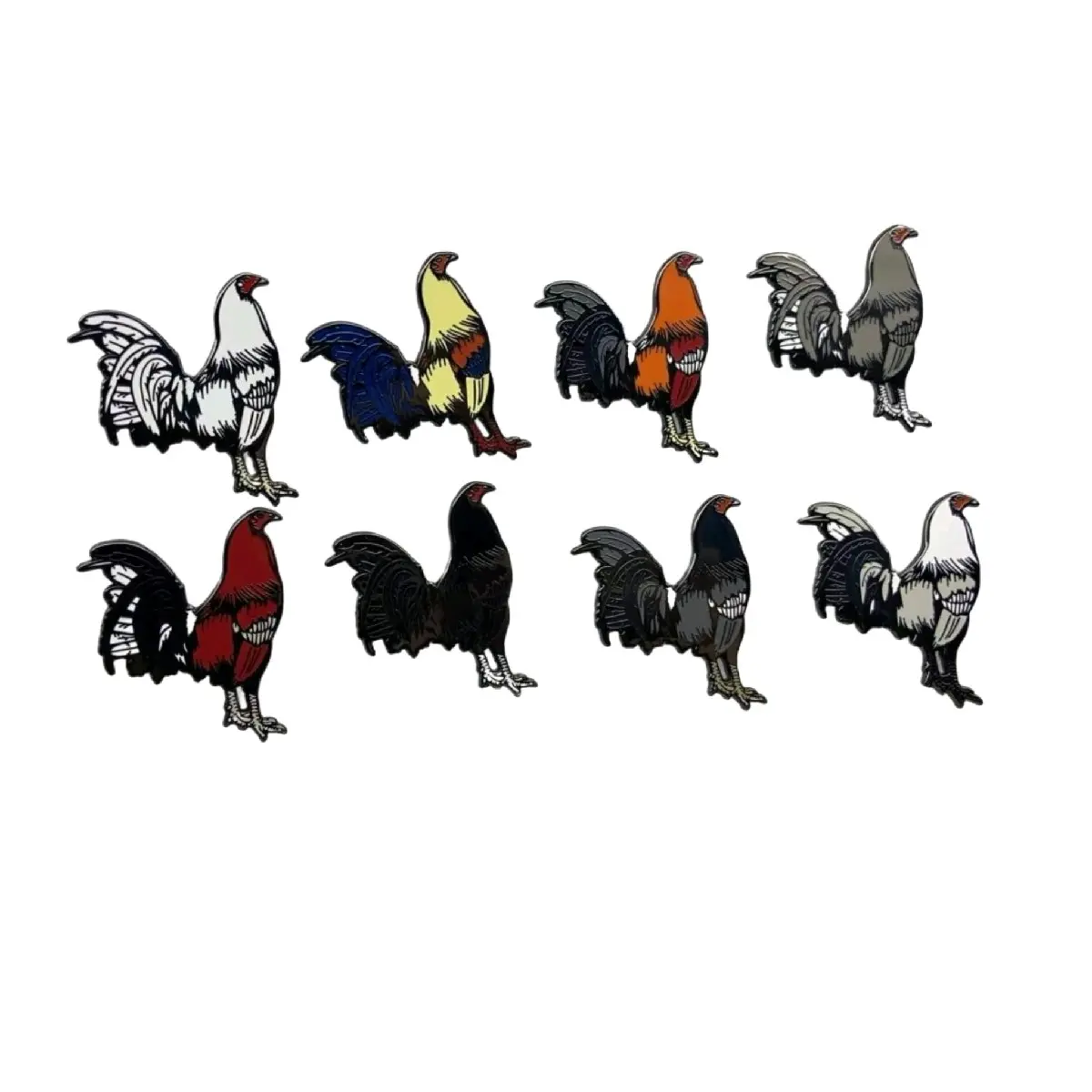 colección rooster (9 rooster pin) enamel pins custom colección rooster (9 rooster pin) enamel pins custom