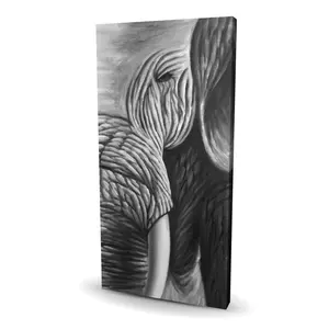 Begin Home Decor C1RC24481LMLA9 24 x 48 in. Elephant - African Gray Canvas Art - Unique Design
