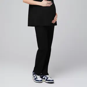 Zenir | Women's Maternity Scrub Pants - Eco Black