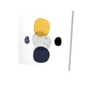 360 Stand 24x24 in Blue Modern Sphere Array Wall Print - Artistic Vibrant Home Decor, Decoration for Living Room (Model 2080-2424-AB111), Minimal Wall Arts, Abstract Blue Design Wall Arts, Artful Motif Wall Arts