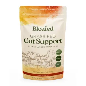 Bloated - Grass Fed Gut Support (with Collagen Types I & III) - Gut Health, Bloating, Digestion, Gas