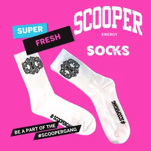Scooper Energy Cotton Socks - Super Fresh Design for Scooper Gang Members - Unisex