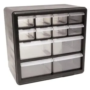 212 MAIN Homak HA01012001 12-Drawer Parts Organizer - Tool Storage for Drawers Organization