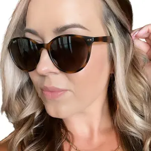 DAX EYEWEAR Asher Sunglasses - Vintage Wayfarer Design, Medium Size, Hair-Friendly, Tangle-Free, UV380 Protection, Black Frame with Black Mirror Lenses, Polarized, Tortoiseshell Sunglasses