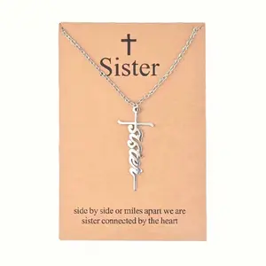 Inspirational, Confidence, Versatil, Silver, Stainless Steel Woman’s Necklace. Female Daily