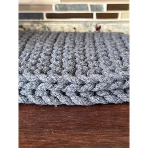 Shadow Gray Knit Potholder Set