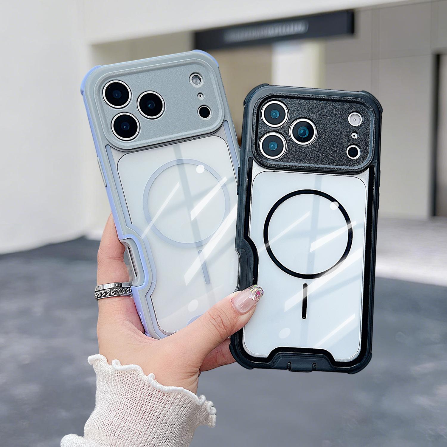 #Summervibes [Free!!Ship!] Shockproof Heavy Duty Protector Case for iPhone 17 Pro Max 16 15 Mag Safe Edge Sided Phone Cover with Dust Plug for Charging Port