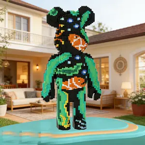 Ocean Violent Bear Building Blocks, Perfect Gift for Kids, High-Quality Construction Toys, Ideal for Playtime Fun