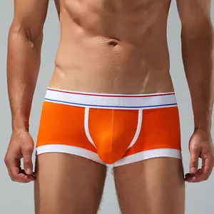 Men's Boxer Briefs: Youthful, Solid-Color, Athletic, Low-Rise, Breathable Underwear