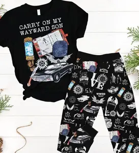 Supernatural Pajamas Set, Supernatural Sitcom Shirt, Winchester Brothers Shirt