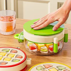 With Ice Grid Zero Contact Pressing De-icing Ice Cube Mold High Value Straw Cup Multi-Function Creative Cool Ice Grid Pot