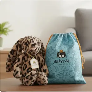 100% Genuine Jellycat Cobblehop Leopard Print Bunny Plush–With Dust Bag/NWT-1 PC