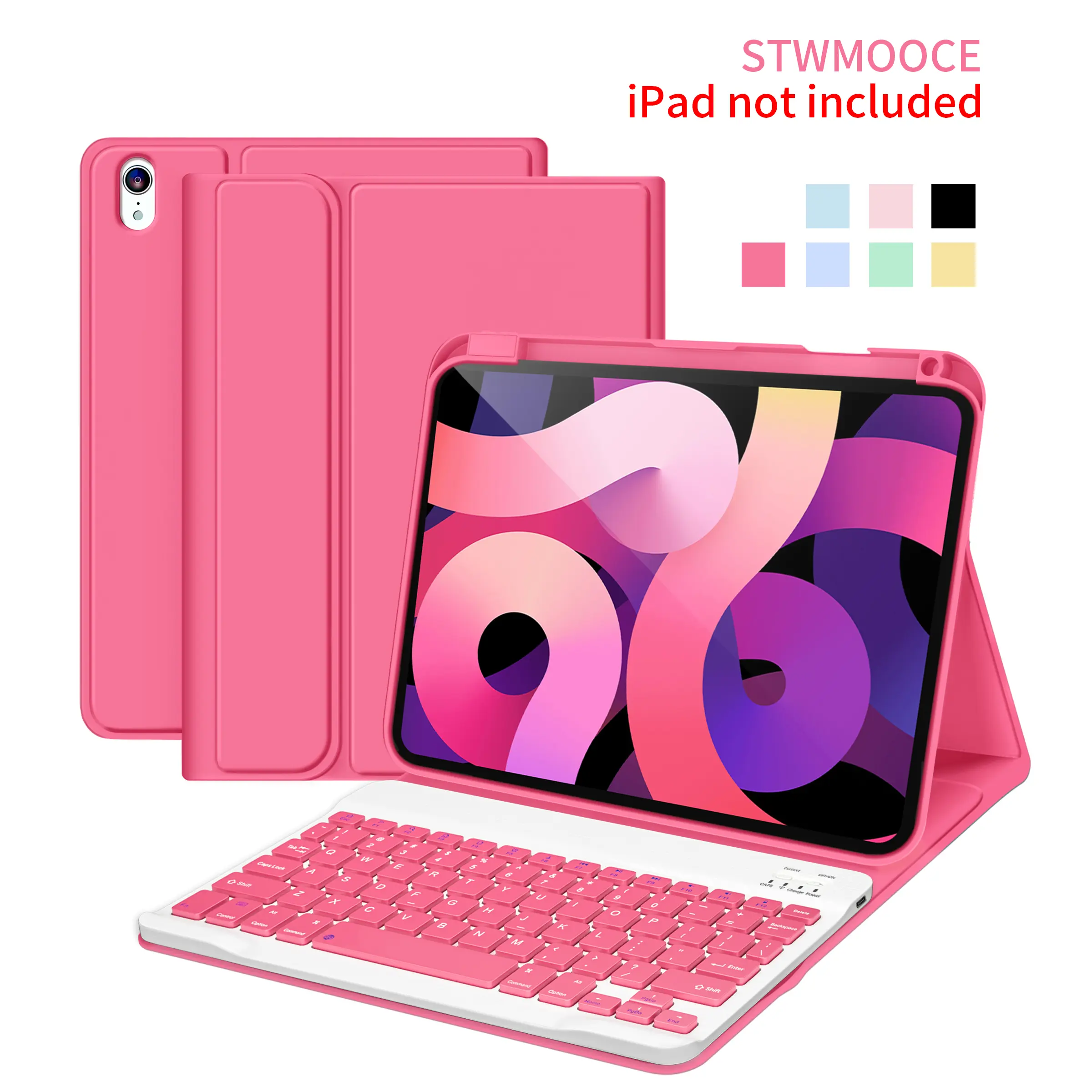 ipad air 4th generation case with keyboard and pencil holder