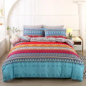 Bohemian Style Bedding Set, 3 Counts/set Including 1 Count Bedspread & 2 Counts Pillowcase without Filler, Soft Comfortable Bedding Set for Home Bedroom, Boho Bed Set