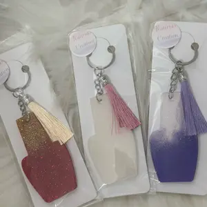 Nail polish key chains