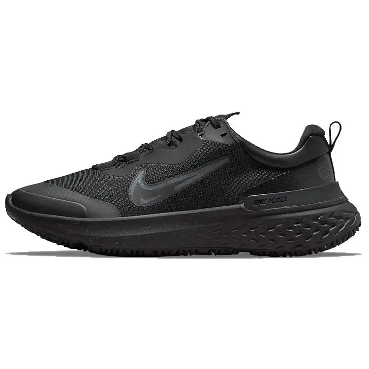 Nike React Miler 2 Shield Black Anthracite' Cushioned Breathable Low Top Casual Running Shoes Men's DC4064-002