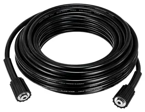 50 FT High Pressure Washer Hose, 1/4" ID, 5800 PSI Kink-Resistant Replacement Hose with M22-14mm Brass Fittings, Universal Fit for Standard Power Washers, for Yard & Garden Cleaning