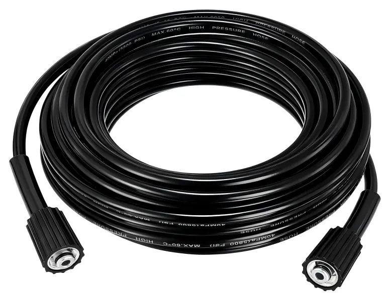 50 FT High Pressure Washer Hose, 1/4" ID, 5800 PSI Kink-Resistant Design with M22-14mm Leak-Proof Brass Connectors, Flexible Material, Easy to Manage Universal Replacement for Standard Power Washers, Yd & Garden Cleaning, Durable Build, Standard Fit
