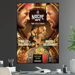 UFC 306 Noche Sugar Sean O' Malley Vs. Merab Dvalishvili Bantamweight Championship Title Shevchenko Fight POSTER UNFRAMED  Ultimate Fighting Greatest