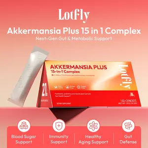 【AKK】LOTFLY Akkermansia Plus | 20B Akkermansia 15-in-1 Complex | Supports Gut Health, Immunity & Healthy Blood Sugar