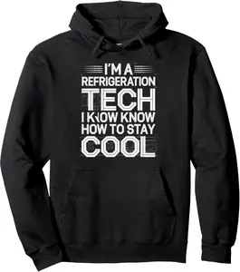 I'm a Refrigeration Tech - HVAC Pullover Hoodie 1
