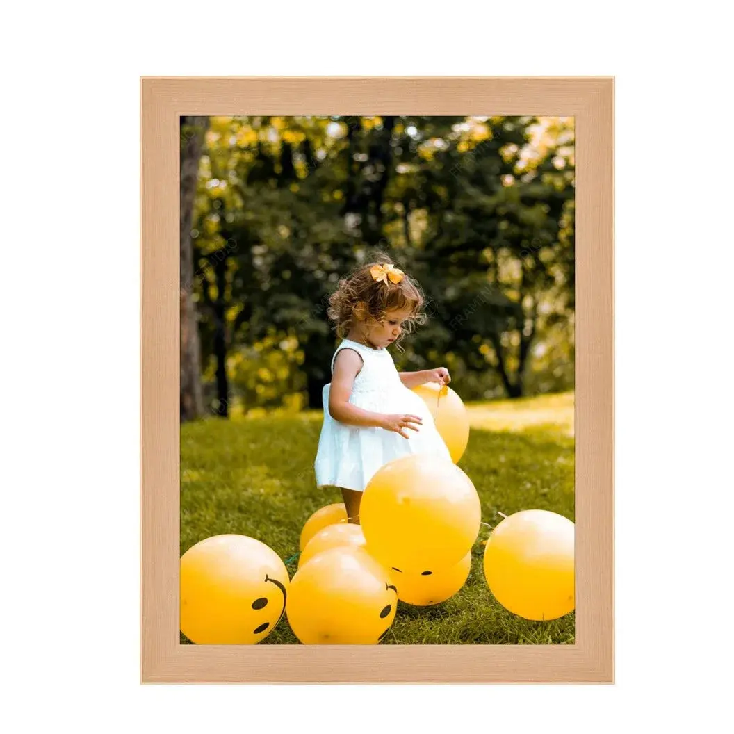 13x10 Natural Maple Picture Frame | Light Wood Photo & Poster Frame