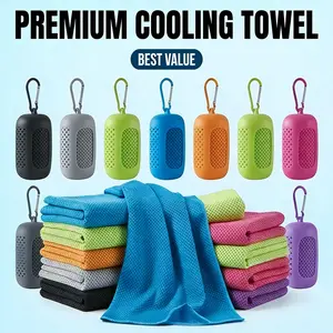 Instant Cooling Towel – Ice Silk Microfiber Sports Towel for Gym Yoga Running Golf, Hyperevaporative Cool Towel Up to 30°F Cooler, Lightweight Breathable Quick Dry, Summer Outdoor Essential, TikTok Viral