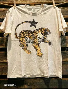 Comfort Colors Vintage Inspired Jaguar TShirt Retro Nature Graphic Tee Trendy Animal Print Top Y2K Tee Clothing For Men Women