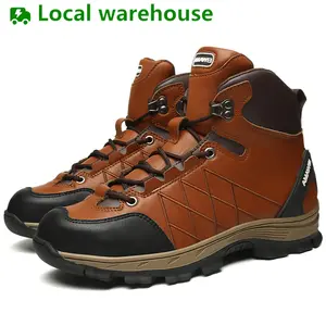 Steel Toe Work Boots for Men Safety Work Shoes indestructible Sneakers Leather Industrial Hiking Footwear Comfort Worker water-resistant