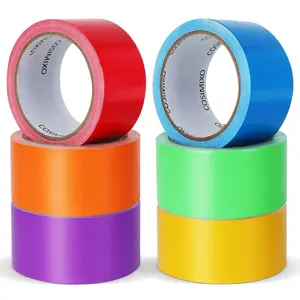 6-Pack Rainbow Colored Duct Tape 15 Yards x 2 Inch Heavy Duty, No ,  by Hand & , for Packaging, Arts & Crafts, Color-Coding, and DIY Projects