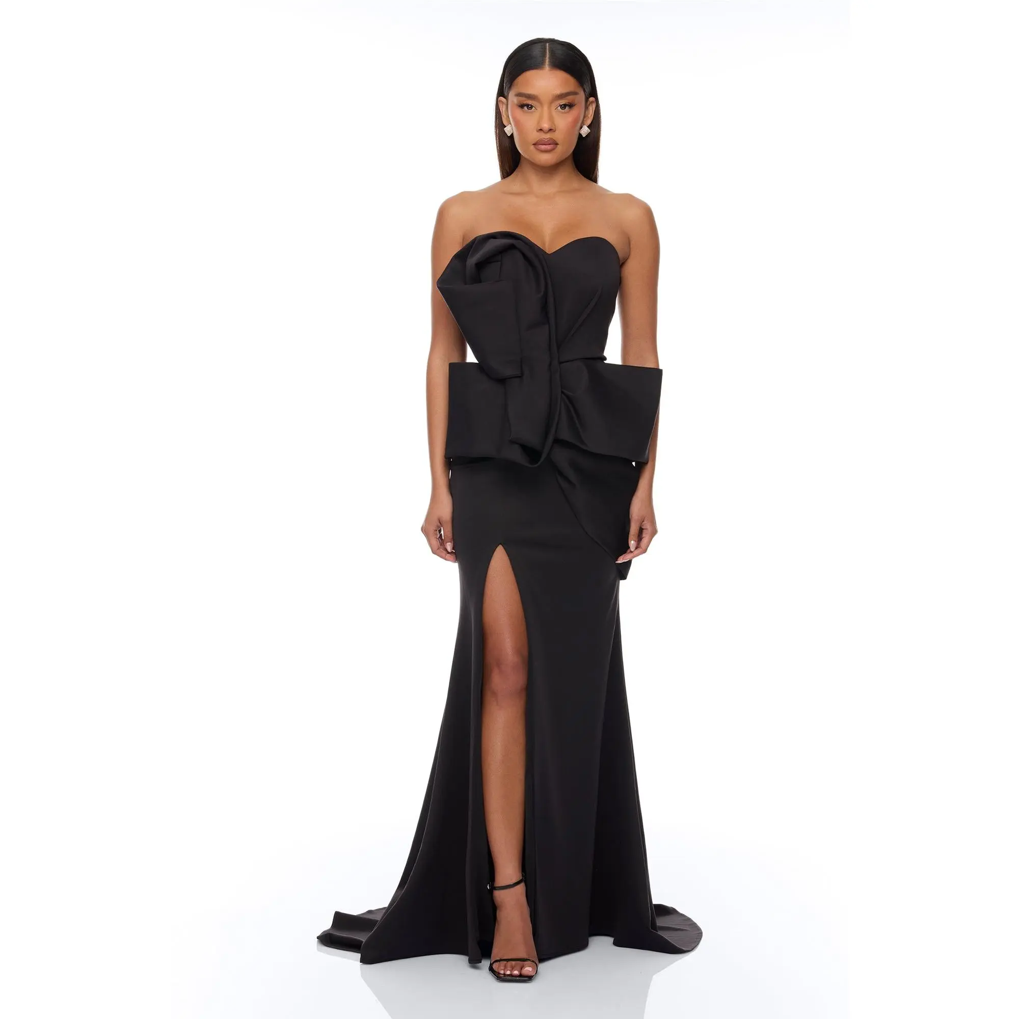 Night To Remember Strapless Gown - Black