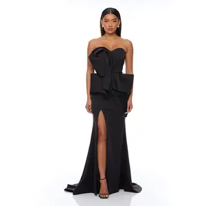 Night To Remember Strapless Gown - Black