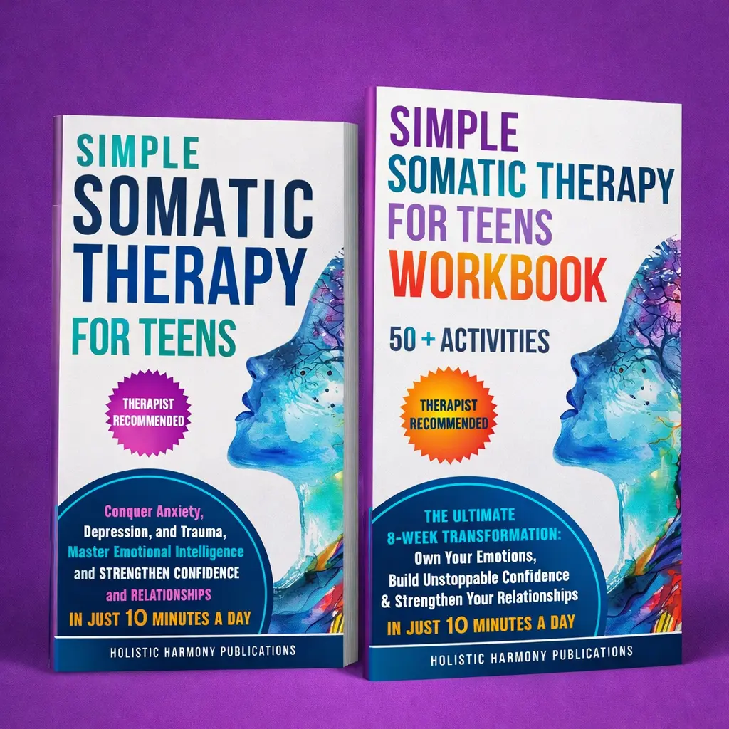 FULL COLOR- SPIRAL BOUND THERAPIST RECOMMENDED Book + Companion Workbook. Help your teen manage anxiety & stress, develop emotional regulation, coping skills and emotional intelligence, 10 min quick routines. For moms, dads & parents