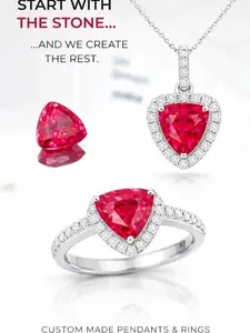 2.59ct Trillion Cut Red Ruby – Lab-Grown – Vivid Red – GIA Certified – Unique Loose Gemstone