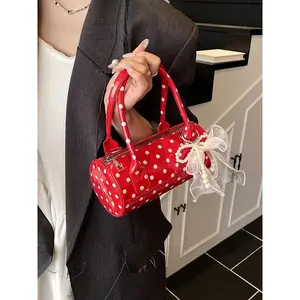 2026 New Summer Handbag Small Tote Bag for Women, High-End Polka Dot Niche Pillow Bag, Shoulder and Crossbody Bag