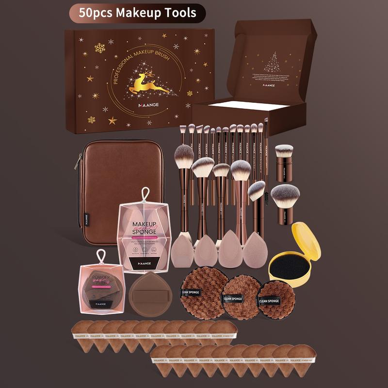 MAANGE Professional Soft Makeup Brush Set, Makeup Brush Kit, 1 set Multifunctional Makeup Brushes for Powder Liquid Cream, Makeup Tools for Women