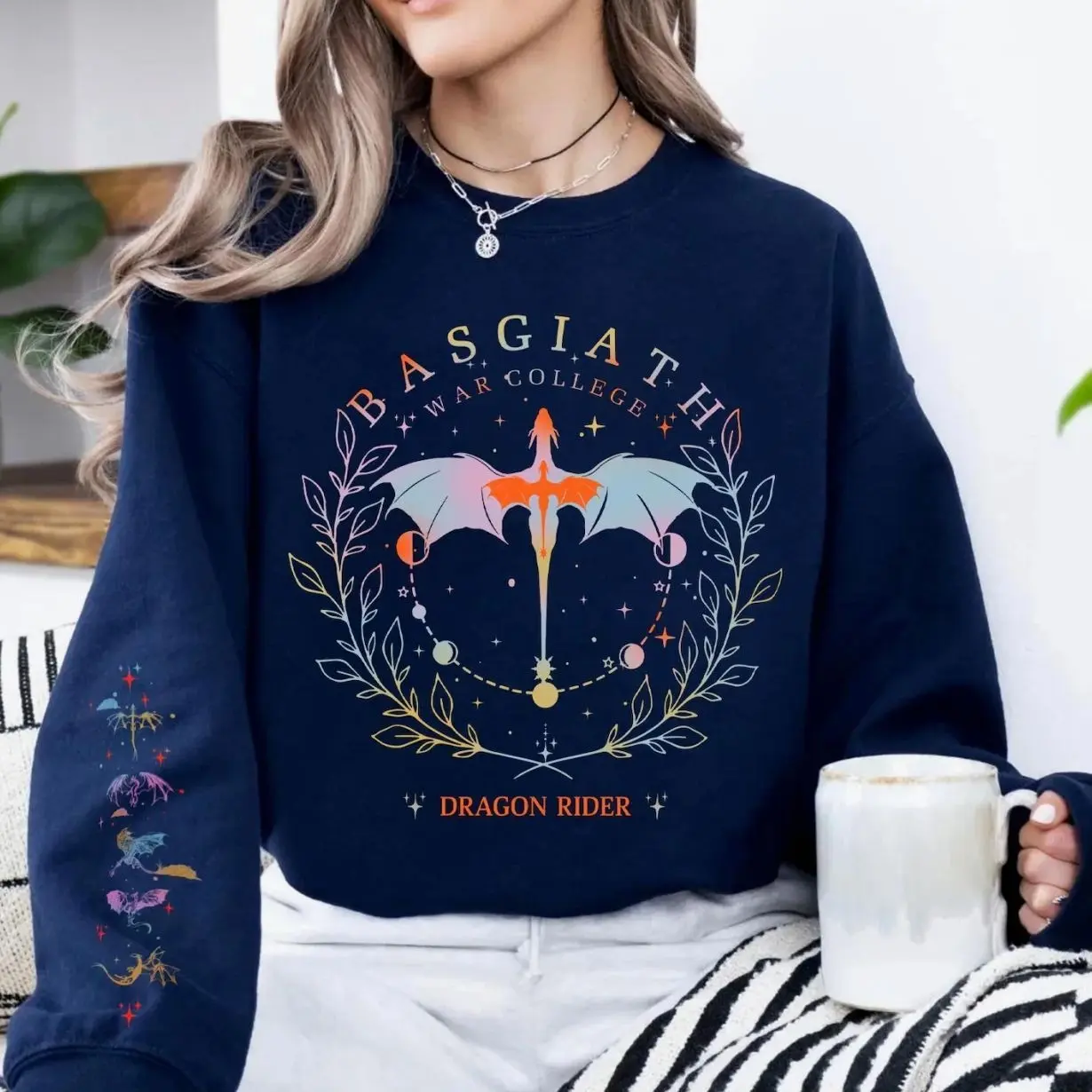 Fourth Wing Sweatshirt, Basgiath War College Dragon Rider Tee, Fantasy Reader Hoodies, Basgiath Sweatshirt 2