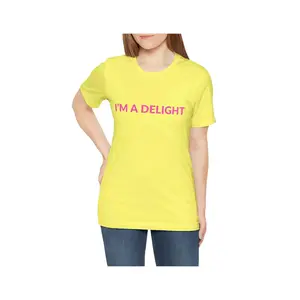 I'M A DELIGHT Tee in Yellow Teal or Berry