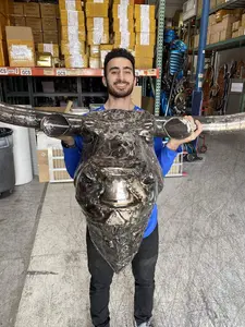 100" Wall Hanging Longhorn Recycled Metal Sculpture