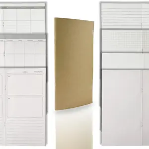 Premium TN Journal Inserts | Aesthetic Traveler’s Notebook Refills (Standard 110x210mm) - 100g No-Bleed Cream Paper for Writing, Grid/Lined/Blank/Weekly Planner, Classic Ruled Paper, Stationery Essentials