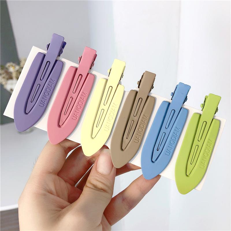 LRV Hair Candy Color Metal Seamless Hairpin Convenient No Bend Crease Make up Hair Clips for Women(3PCS SET)