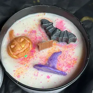 October Vibes - Scented with Vanilla and Pumpkin Marshmallow - Hand Poured 100% Soy Wax Jar