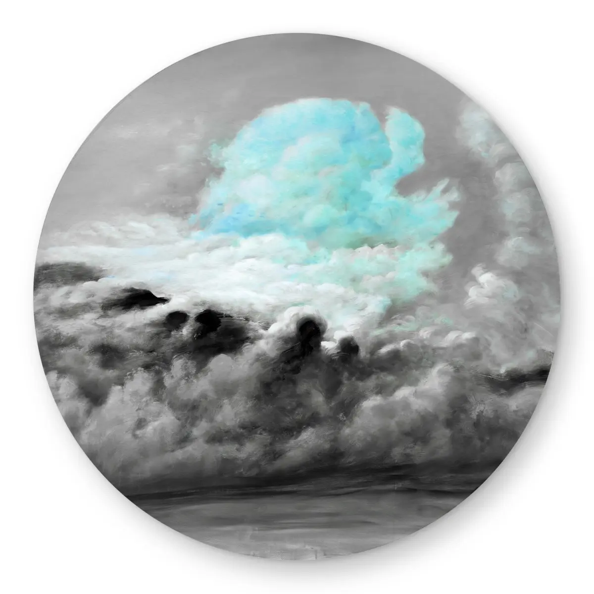 360 stand 5x5 ft. Round Outdoor Area Rug - Blue Cloud Print, Weatherproof, Scenic Look, C1COAR55DT03JA Household Home Decor Carpet, Decorative Area Rugs, Multi-Colored Area Rugs