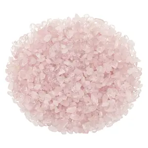 PETAXCELL Crystal Chips Stone, 0.44 Lb Fluorite Gravel Rocks (Pink Quartz, 5 - 14 Mm)