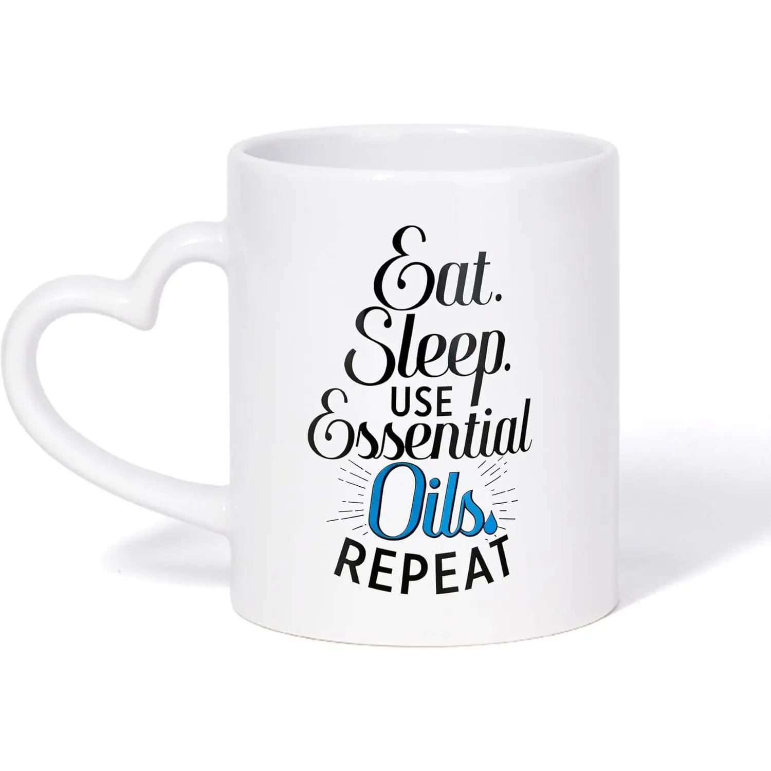 11oz Thick Sturdy Heart-Handle Ceramic Coffee Cup, Personalized Photo-Text-Logo for DIY Projects, 3.23x3.74in, Microwave-Safe, Dishwasher-Safe, Ideal Corporate Gift for Mom (Suitable for Tea)
