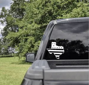 Flag Texas Permanent Vinyl Decal