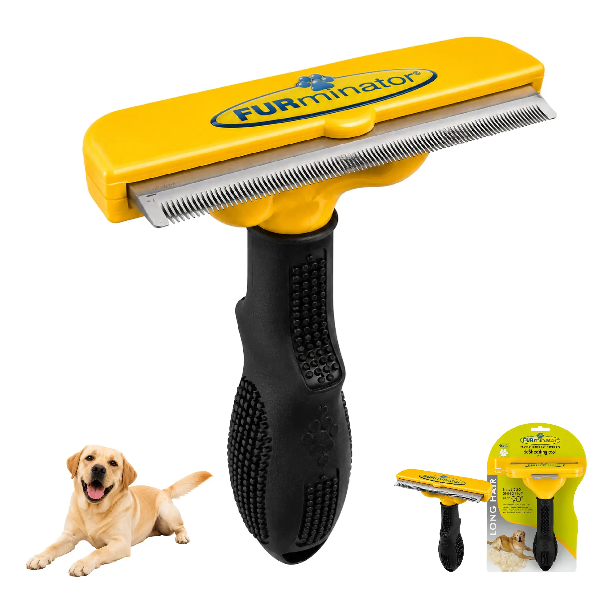 FURminator Dog DeShedding Tool, Grooming Tool For Dogs, Large, Short Hair FURminator Dog DeShedding Tool, Grooming Tool For Dogs, Large, Short Hair