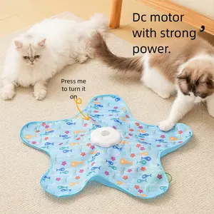 Interactive Unpredicatable Moving Feather Cat Toy , Hide and Seek Rechargeable Cat toy for bored cat,Automatic Chargeable,Indoor Exercise & Boredom Relief for All Breeds