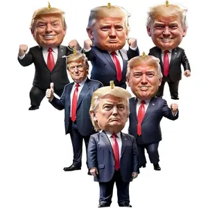 1Set Trump Christmas Ornaments 2024, Funny Trump Christmas Ornament(7PCS)