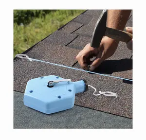 Chalk Line Set with 20 Hook Razor Blades for Carpentry and Roofing Construction Tools